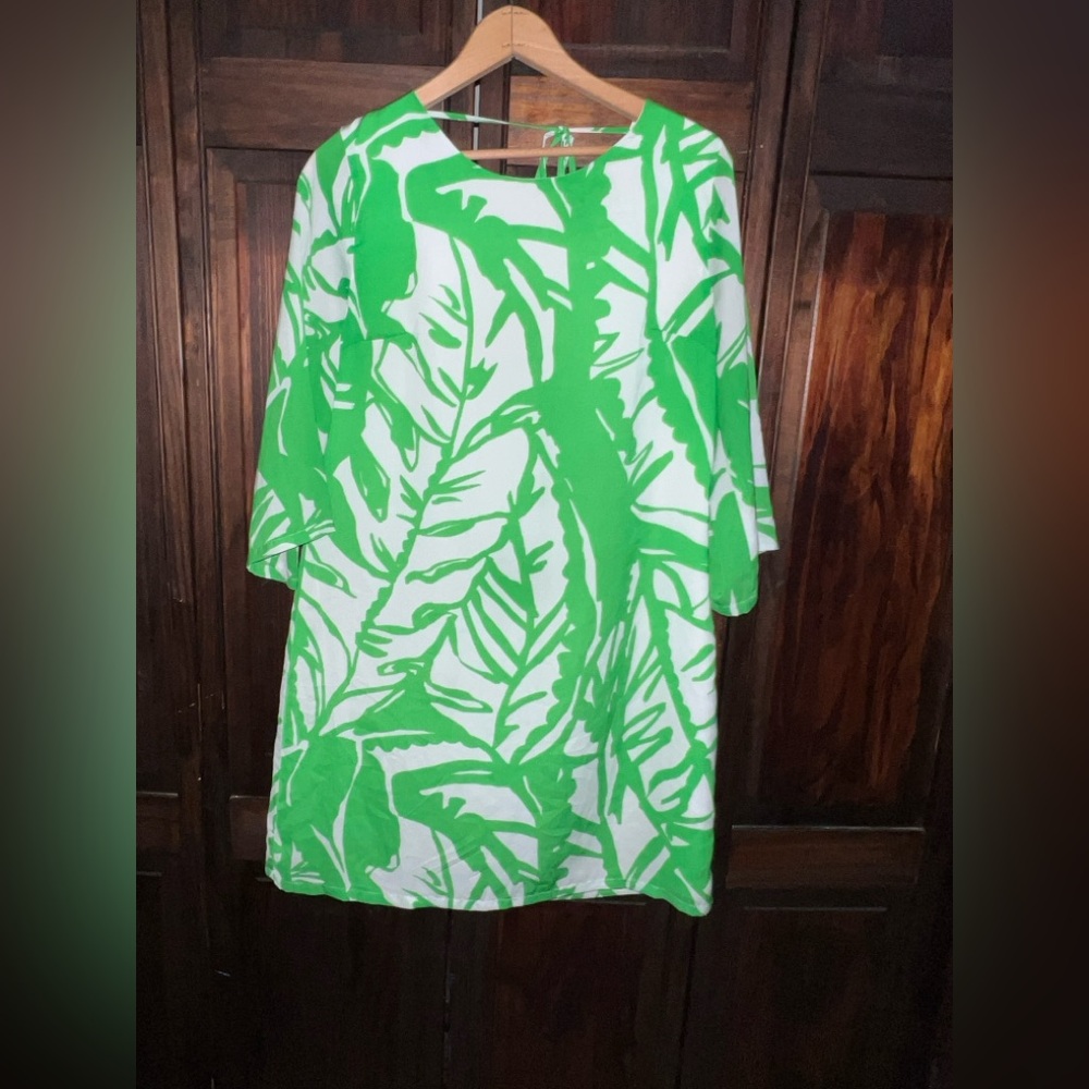 Lilly Pulitzer Green and White Dress‎ small